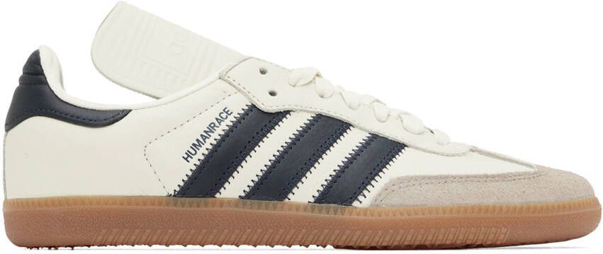 Adidas x Humanrace by Pharrell Williams Off-White & Gray Humanrace Samba Sneakers - Picture 4