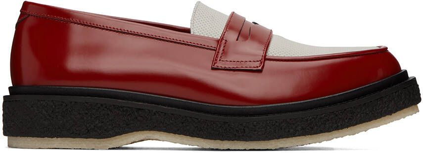 Adieu Red & White Type 5 Loafers