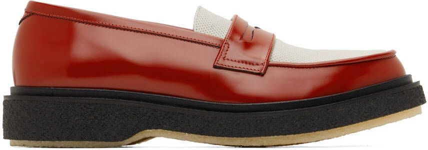 Adieu Red & White Type 5 Loafers - Picture 5