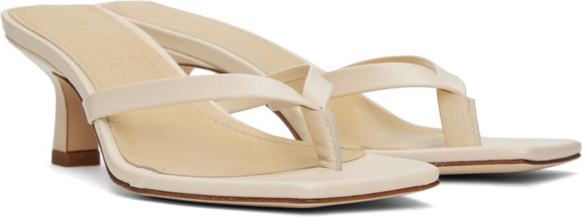 Aeyde Beige Wilma Heeled Sandals - Picture 2