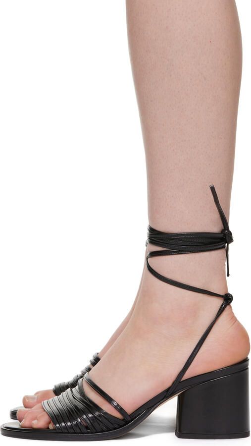 Aeyde Black Natania Heeled Sandals - Picture 3