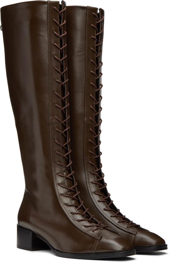 Aeyde Brown Pattie Boots - Picture 2