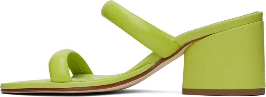 Aeyde Green Barbara Heeled Sandals - Picture 3