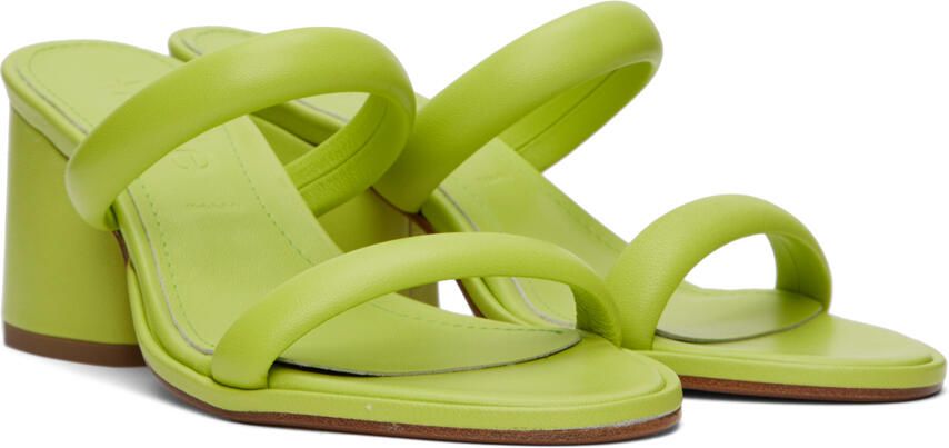 Aeyde Green Barbara Heeled Sandals - Picture 2