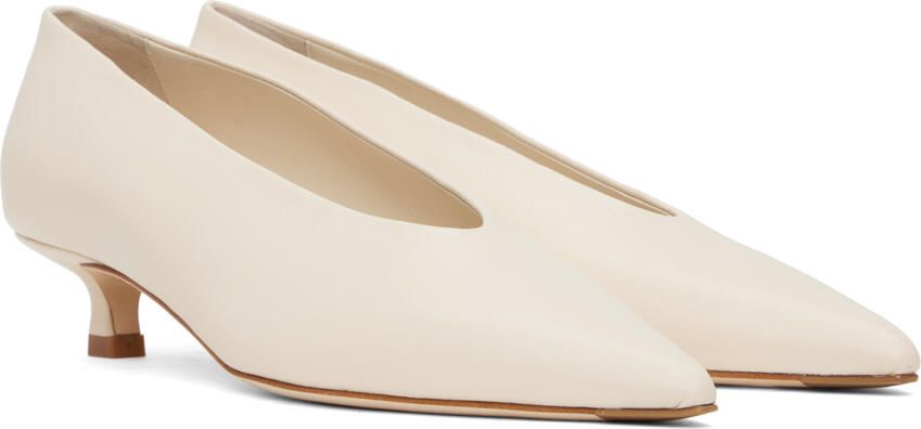 Aeyde Off-White Clara Heels - Picture 2