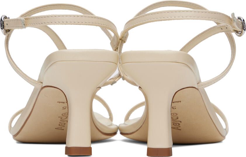 Aeyde Off-White Elise Heeled Sandals
