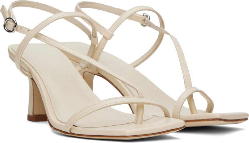 Aeyde Off-White Elise Heeled Sandals - Picture 2