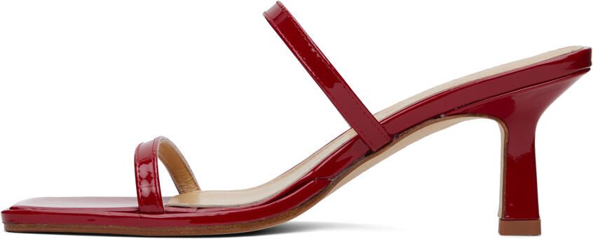 Aeyde Red Margo Heeled Sandals - Picture 3