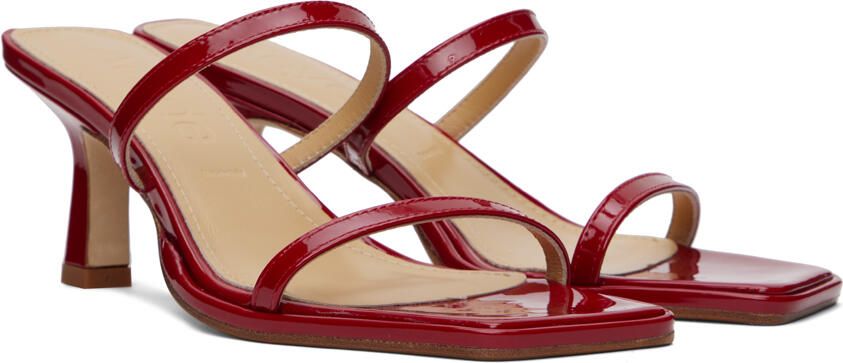 Aeyde Red Margo Heeled Sandals - Picture 2