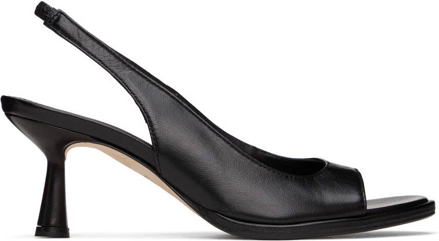 Aeyde Black Miranda Heeled Sandals