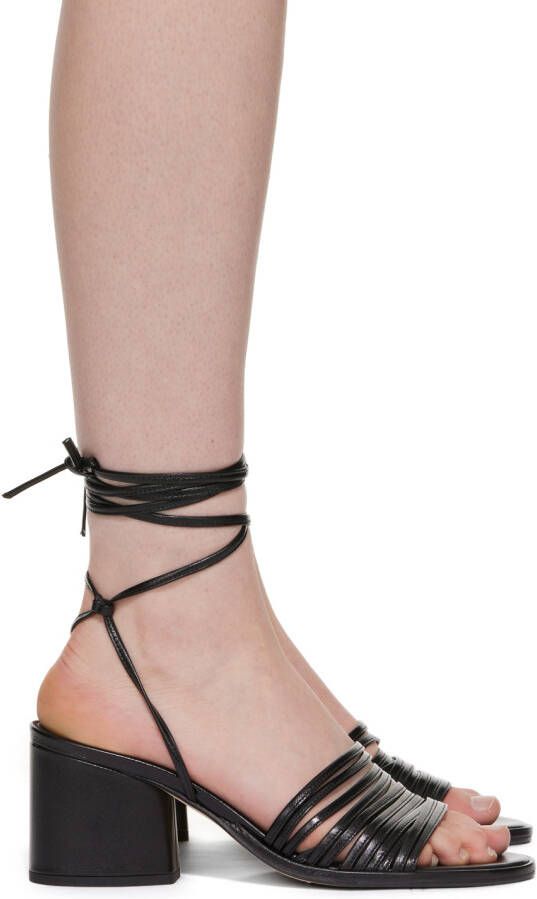 Aeyde Black Natania Heeled Sandals - Picture 5