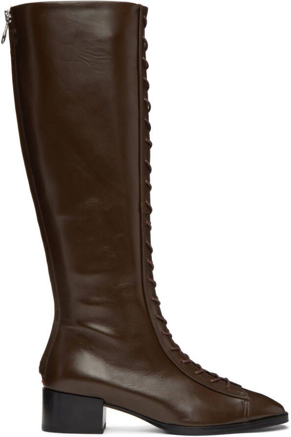 Aeyde Brown Pattie Boots - Picture 5