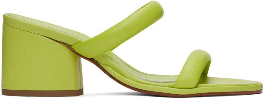 Aeyde Green Barbara Heeled Sandals - Picture 5