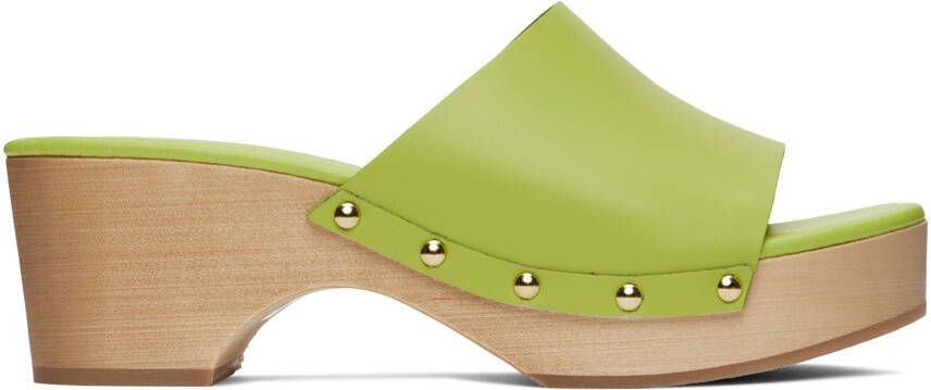 Aeyde Green Bobbie Clogs - Picture 5