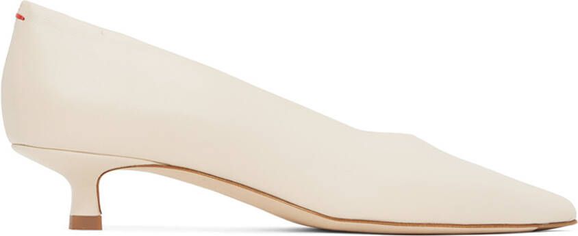 Aeyde Off-White Clara Heels - Picture 5