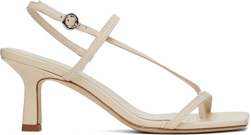 Aeyde Off-White Elise Heeled Sandals - Picture 5