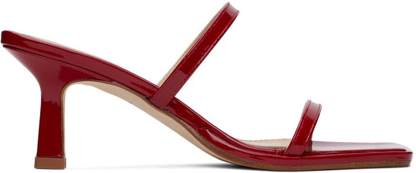 Aeyde Red Margo Heeled Sandals - Picture 5
