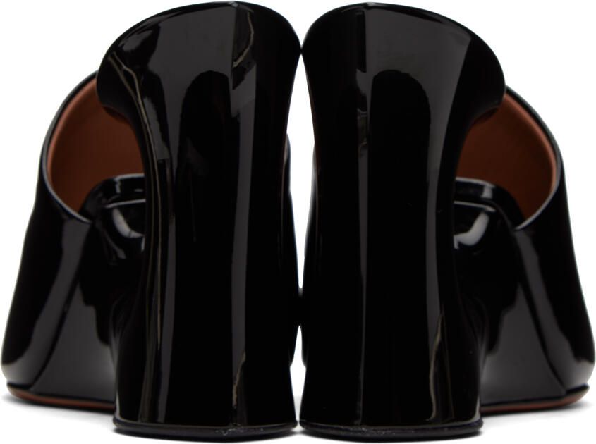 ALAÏA Black Calfskin Sculpture Heeled Sandals