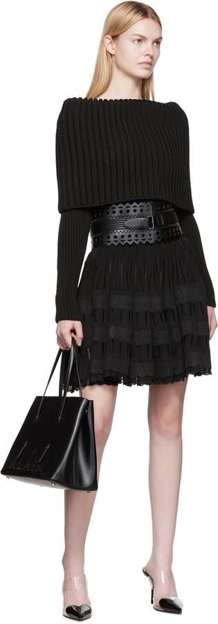 ALAÏA Black Cœur Mules - Picture 6