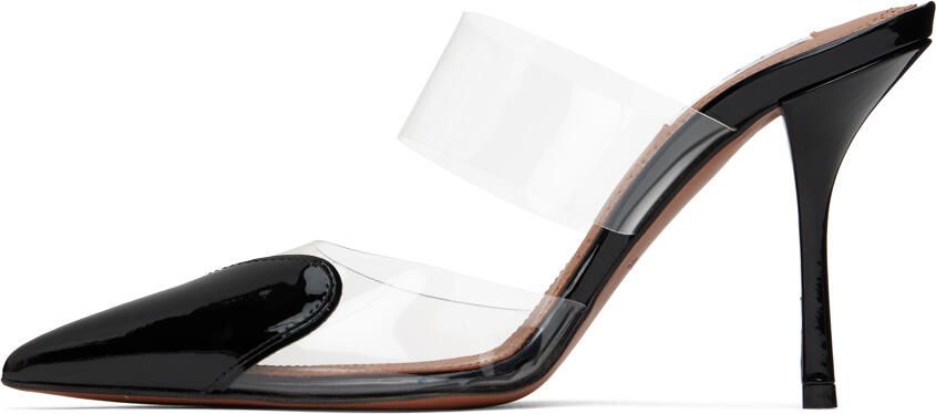 ALAÏA Black Cœur Mules - Picture 5