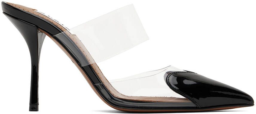 ALAÏA Black Cœur Mules - Picture 9