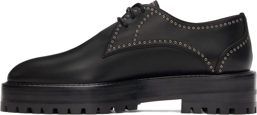 ALAÏA Black Eyelet Trekking Derbys - Picture 2