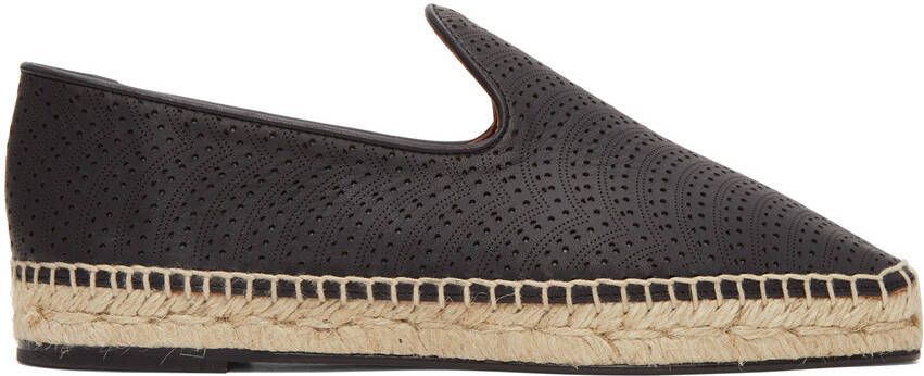 ALAÏA Black Micro Vienne Vague Openwork Espadrilles - Picture 5
