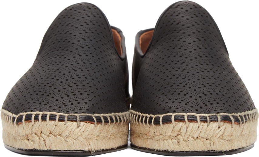 ALAÏA Black Micro Vienne Vague Openwork Espadrilles - Picture 3
