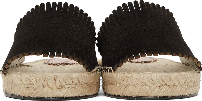 ALAÏA Black Openwork Sandals - Picture 3