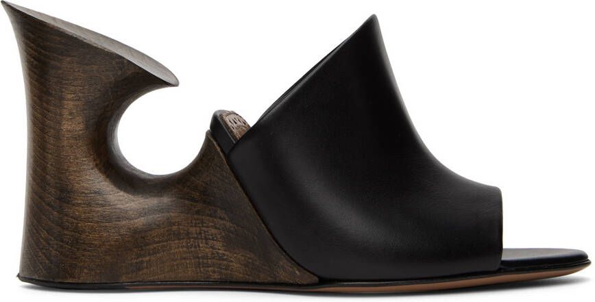 ALAÏA Black Sculpture Mules