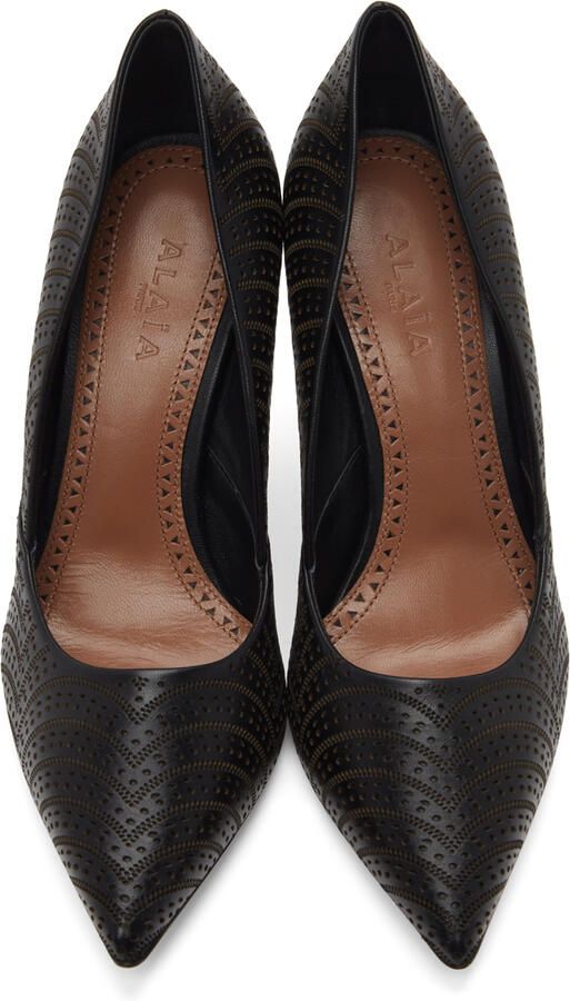 ALAÏA Black Vienne Vague Heels - Picture 2