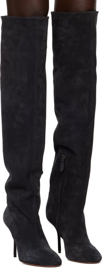 ALAÏA Blue Fluide Boots - Picture 2