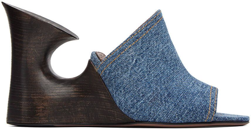 ALAÏA Blue 'La Sculpture' Mules