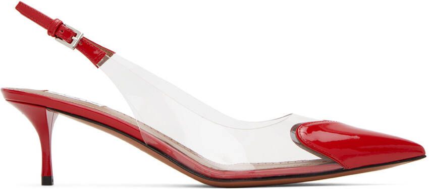 ALAÏA Red 'Le Coeur' Heels - Picture 4