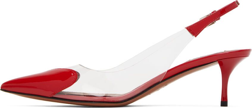 ALAÏA Red 'Le Coeur' Heels - Picture 3