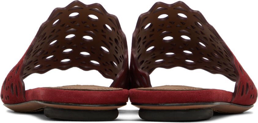 ALAÏA Red Vienne Mules
