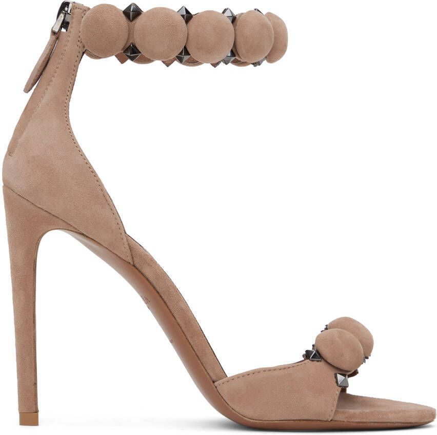 ALAÏA Tan 'La Bombe' Heeled Sandals - Picture 5
