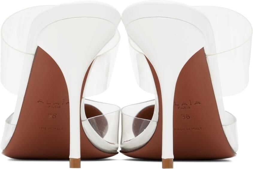 ALAÏA White Coeur Heels - Picture 2