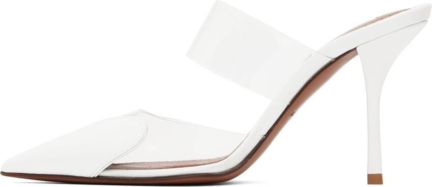 ALAÏA White Coeur Heels - Picture 4