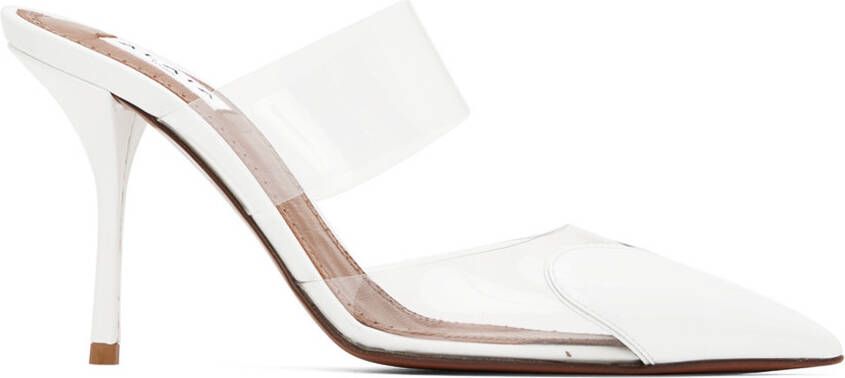 ALAÏA White Coeur Heels - Picture 7