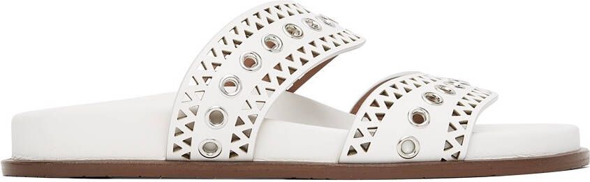 ALAÏA White Strap Sandals - Picture 5