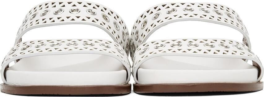 ALAÏA White Strap Sandals - Picture 3