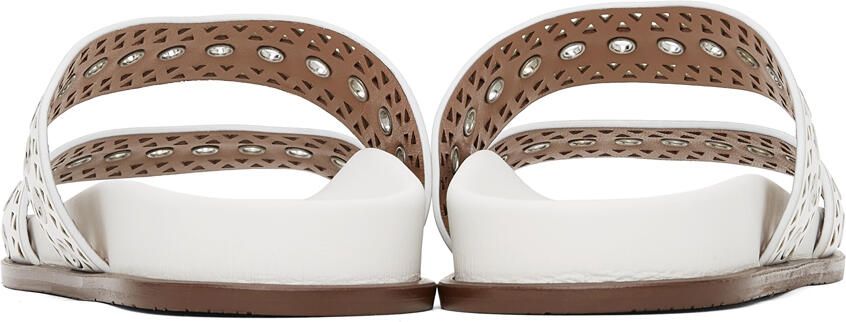 ALAÏA White Strap Sandals - Picture 2