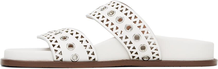 ALAÏA White Strap Sandals - Picture 4