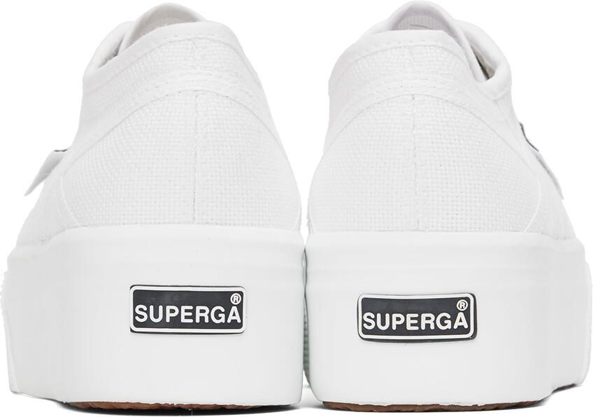 ALAÏA White Superga Edition Platform Sneakers