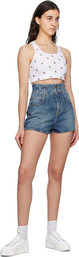 ALAÏA White Superga Edition Platform Sneakers - Picture 4