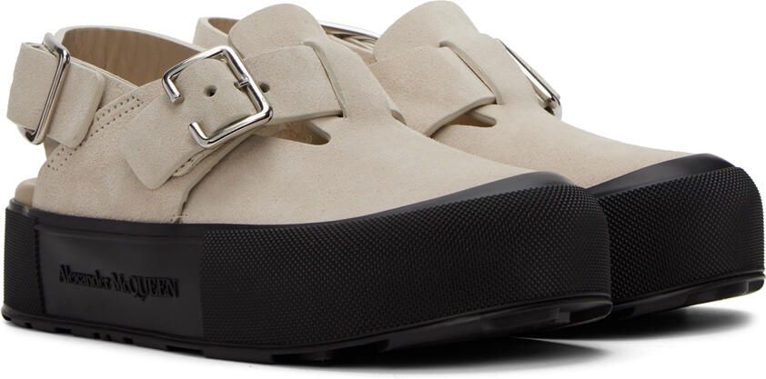 Alexander McQueen Beige Mount Slick Sandals - Picture 2
