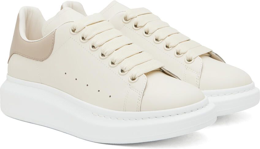 Alexander McQueen Beige Oversized Sneakers - Picture 2