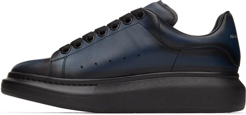 Alexander McQueen Black & Blue Oversized Sneakers - Picture 3