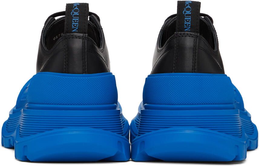 Alexander McQueen Black & Blue Tread Slick Low Sneakers